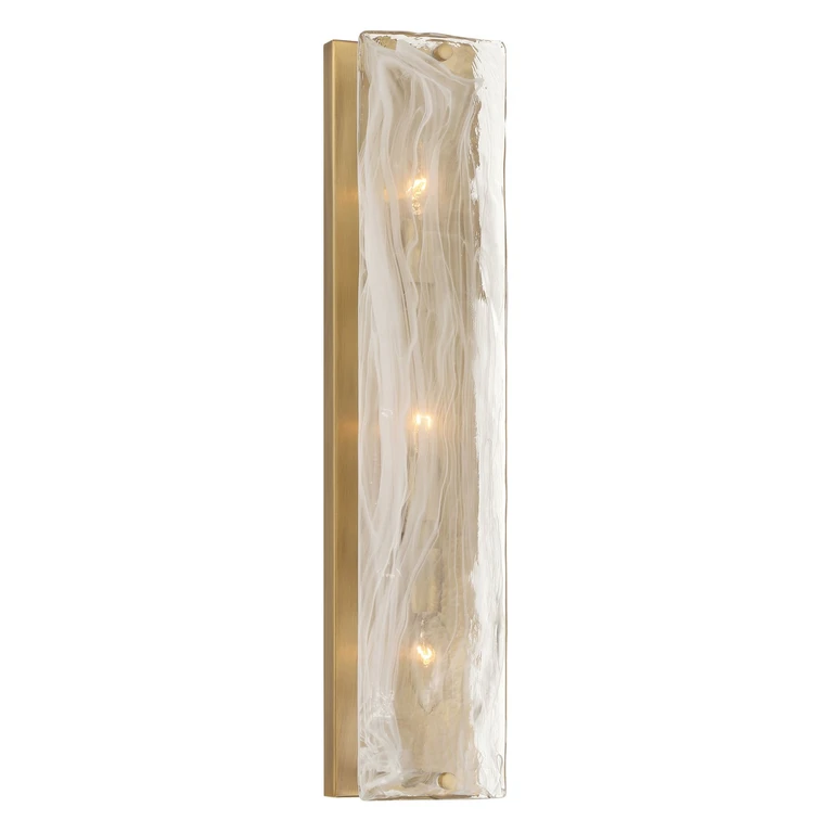 Legacy Brass Bathroom Vanity Light from the Veil Collection