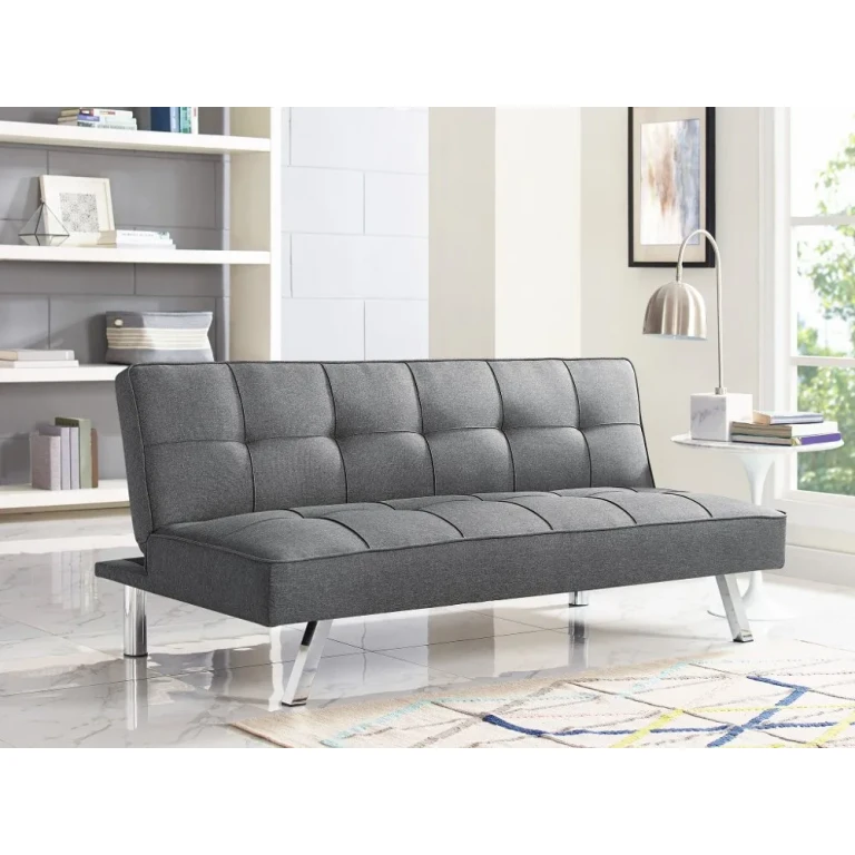 Serta Carly Charcoal Convertible Sleeper Sofa