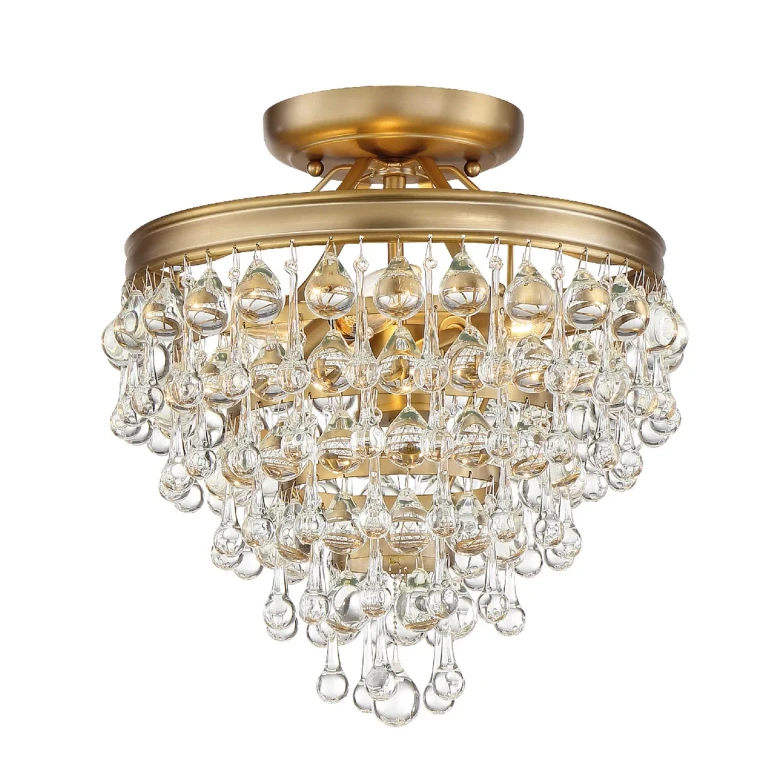 Calypso 6-Light 12" Ceiling Light in Vibrant Gold