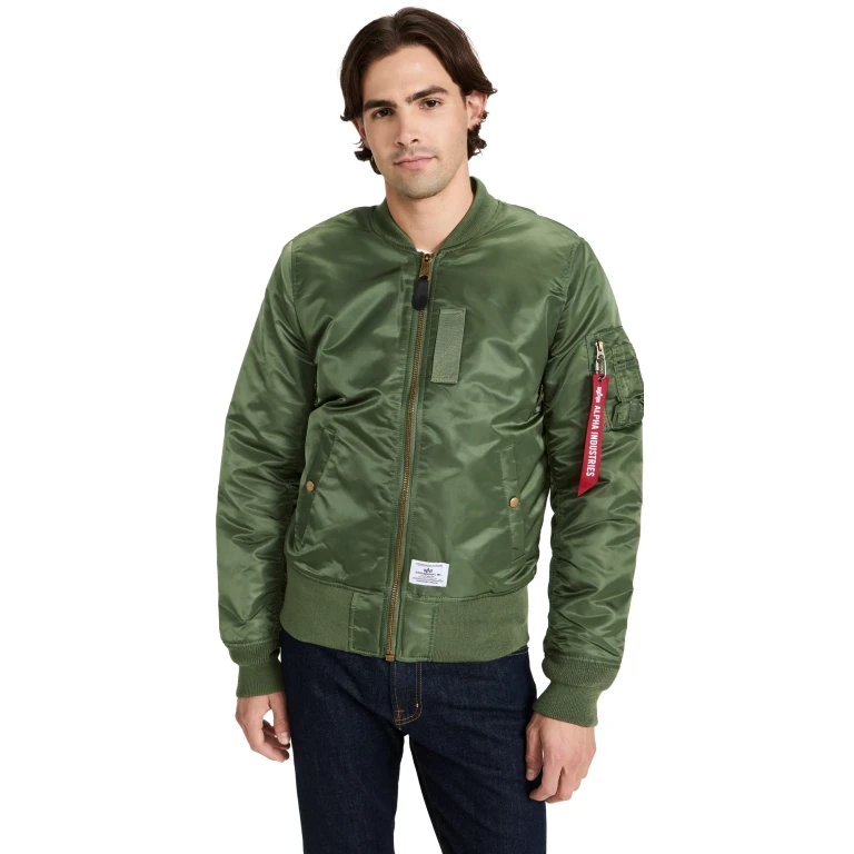 Alpha Industries MA-1 Regular Fit Fliegerjacke Salbei L
