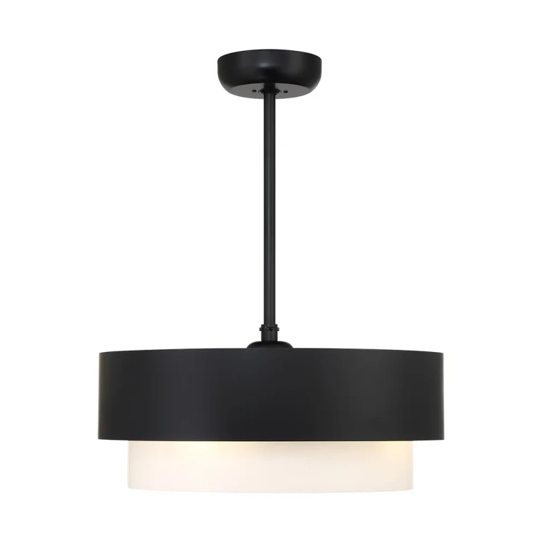 Matte Black LED Fandelier from the Diana Collection
