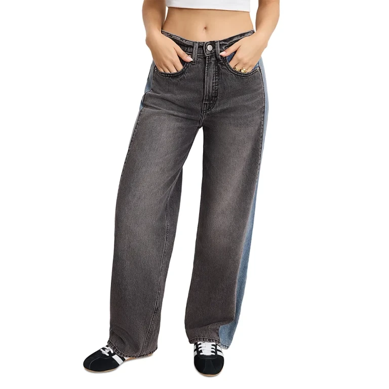 Good American Good Standard Baggy Jeans in Indigo1000