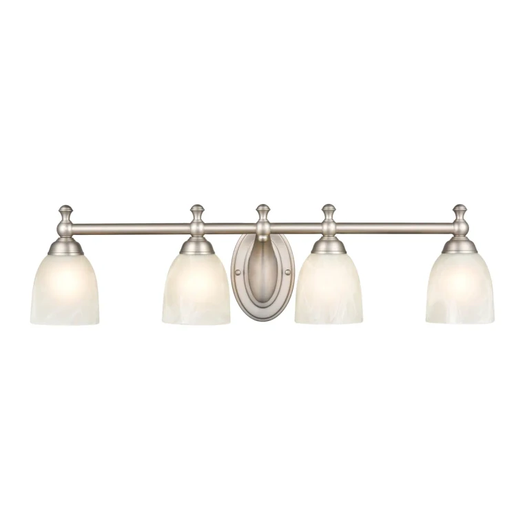 Millennium 4-Light Bathroom Vanity Light in Satin Nickel