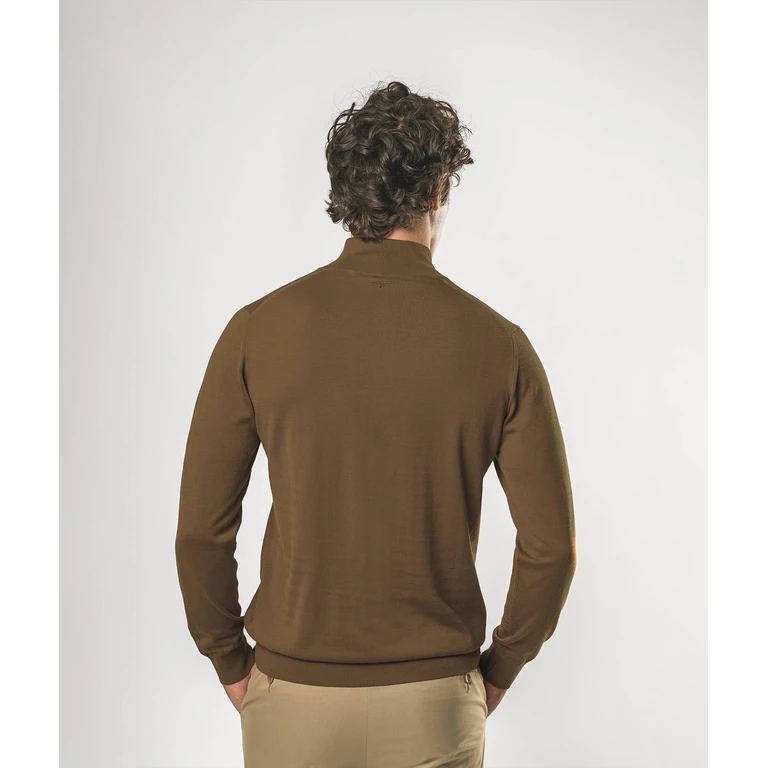 Larusmiani Sea Island Sweater Marbella Firebrick Knitwear - Men
