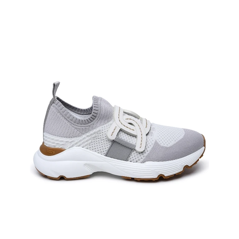 Tod's Sport. Run 54c Calzino Catena Pelle White Other Fibres Shoe - Women