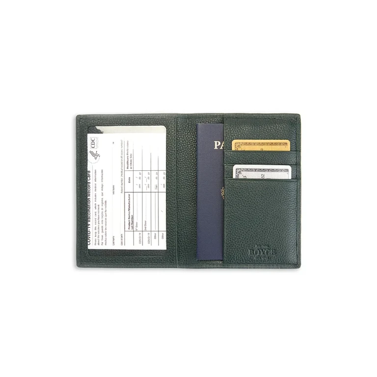 Royce Rfid Blocking Vaccine Card Travel Wallet
