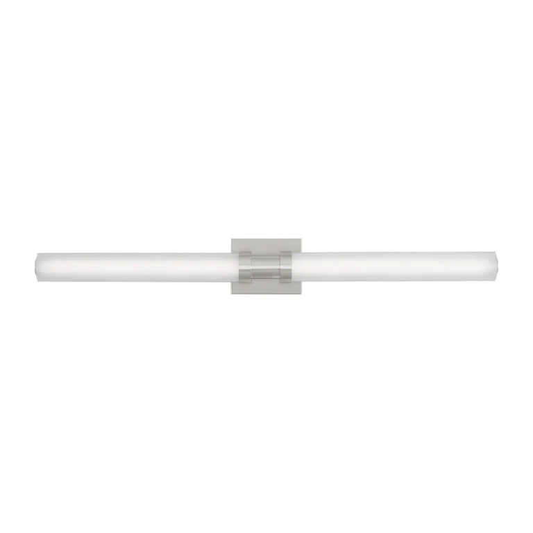 Brushed Nickel LED Bath Wall Sconce from the Kiel Collection