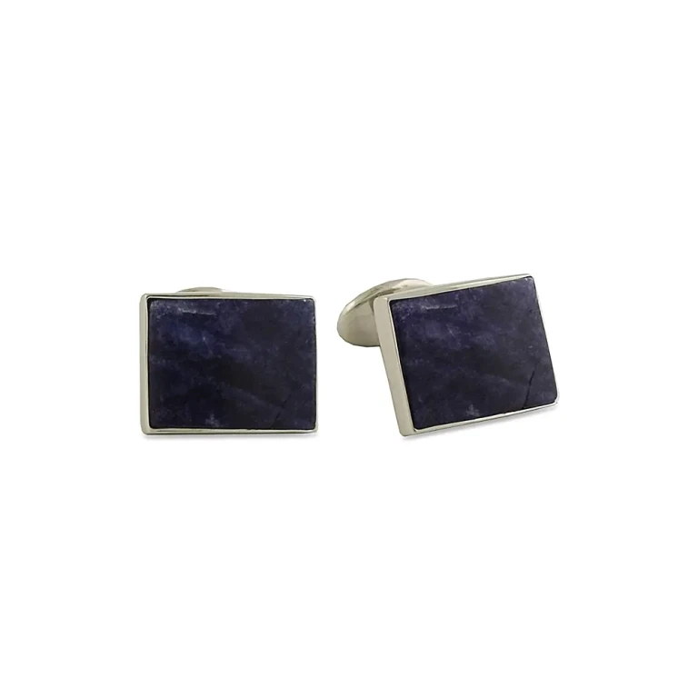 David Donahue Sodalite Sterling Silver Cufflinks