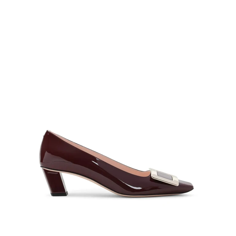 Leather slingback pumps