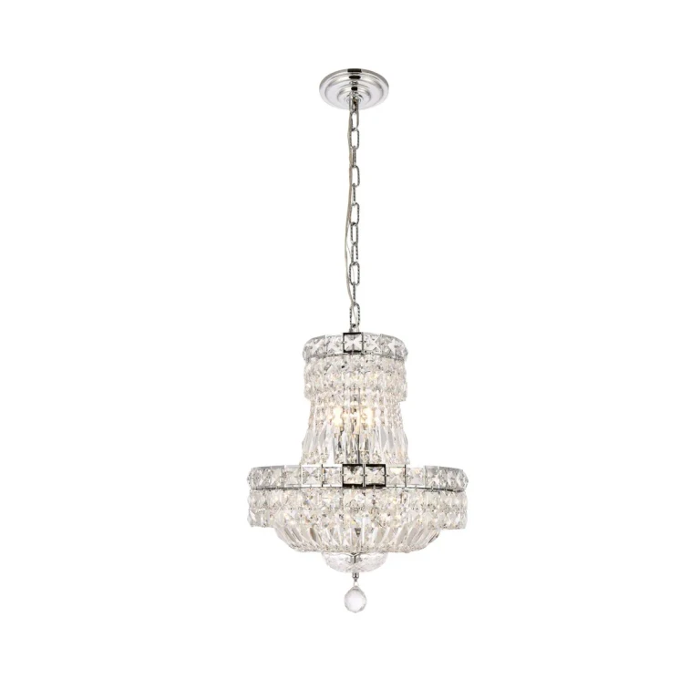 Chrome Six Light Pendant from the Tranquil Collection