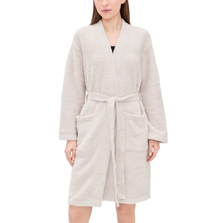 Barefoot Dreams CozyChic Solid Robe Stone S/M