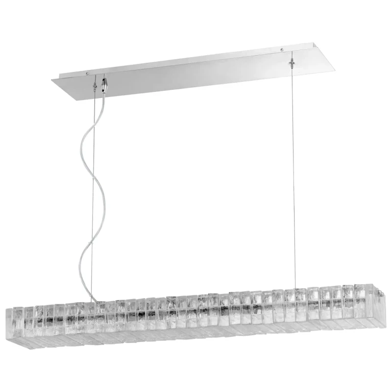 Kallick 8-Light Kitchen Island Light in Polished Nickel