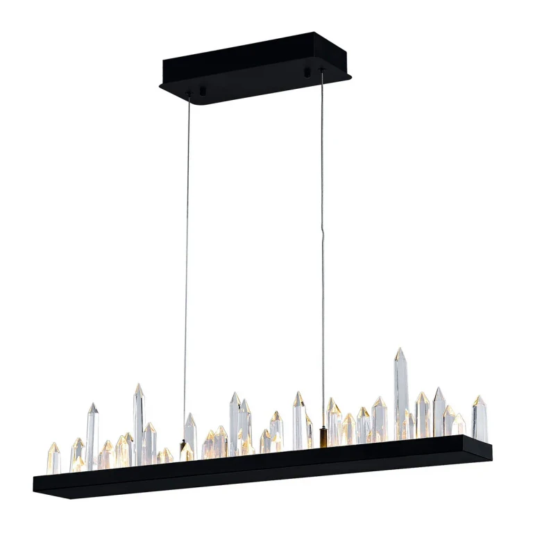 Black LED Chandelier from the Juliette Collection