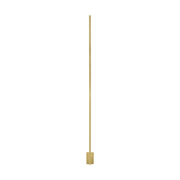 Stagger 1-Light 64.10"H LED Wall Sconce in Natural Brass