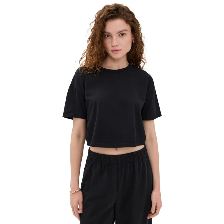 Vitamin A Coast Crop Tee Black S