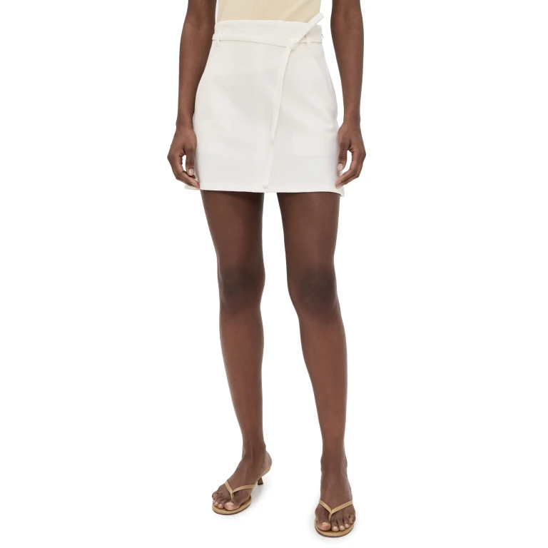 Tanya Taylor Annika Skirt Chalk 6