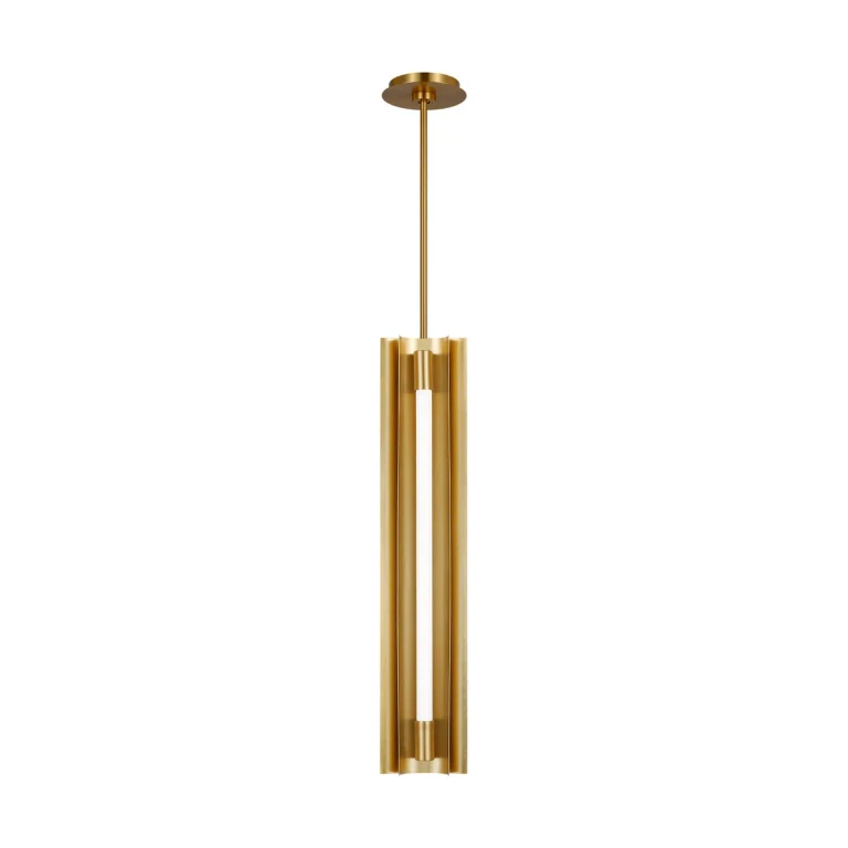 Visual Comfort Studio Carson 4-Light Pendant Light in Burnished Brass by Kelly Wearstler
