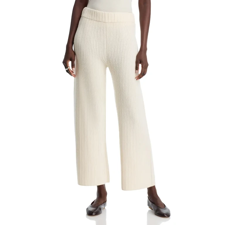 Lafayette 148 New York Mixed Stitch Pull On Knit Pants