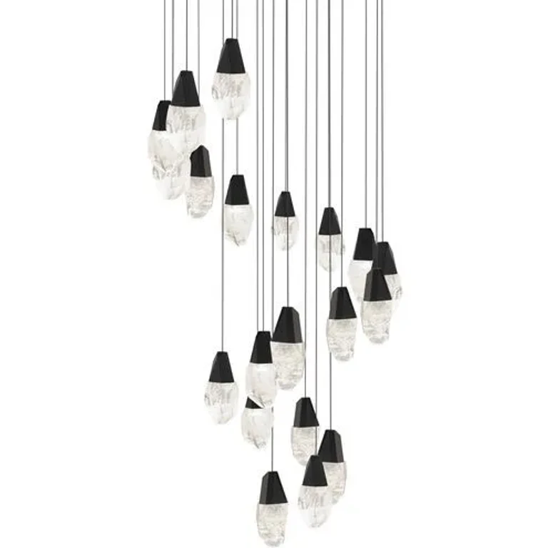 Black LED Pendant from the Martini Collection