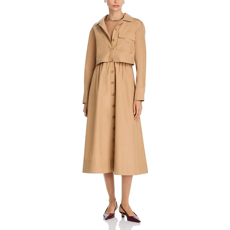 Derek Lam 10 Crosby Janine Poly Cotton Dress