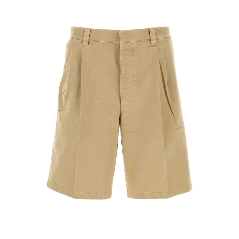 Prada Beige Gabardine Bermuda Shorts Corda Exterior: Cotton - Men