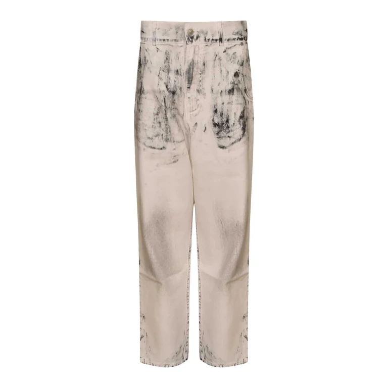 Jeans Retos Moschino - Cinza Claro