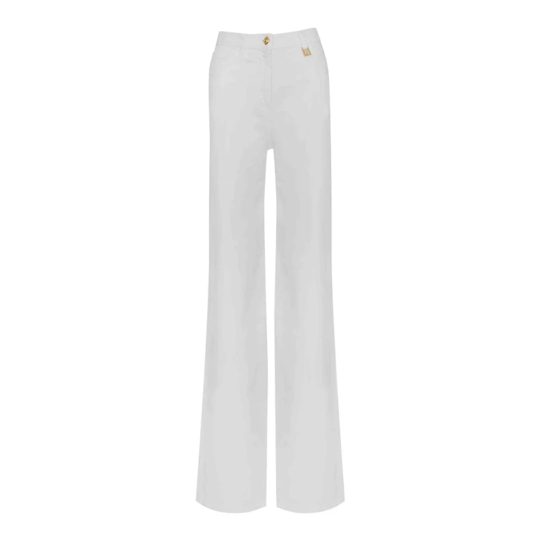 Elisabetta Franchi Jean Droit - Blanc