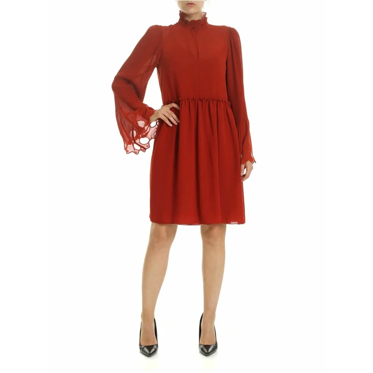 See by Chloé Robe Au Genou - Rouge