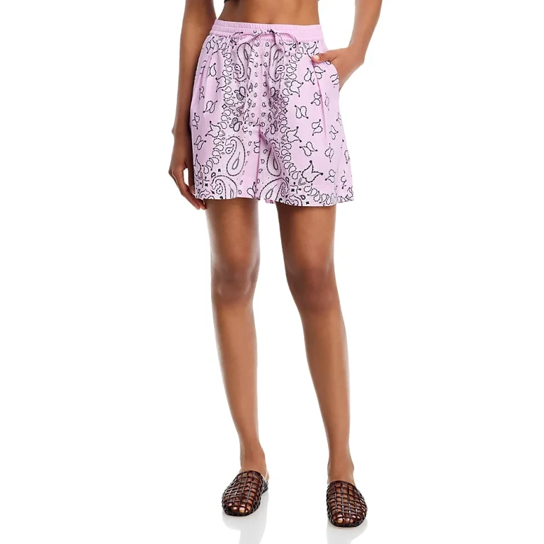 Essentiel Antwerp Paisley Print Drawstring Shorts