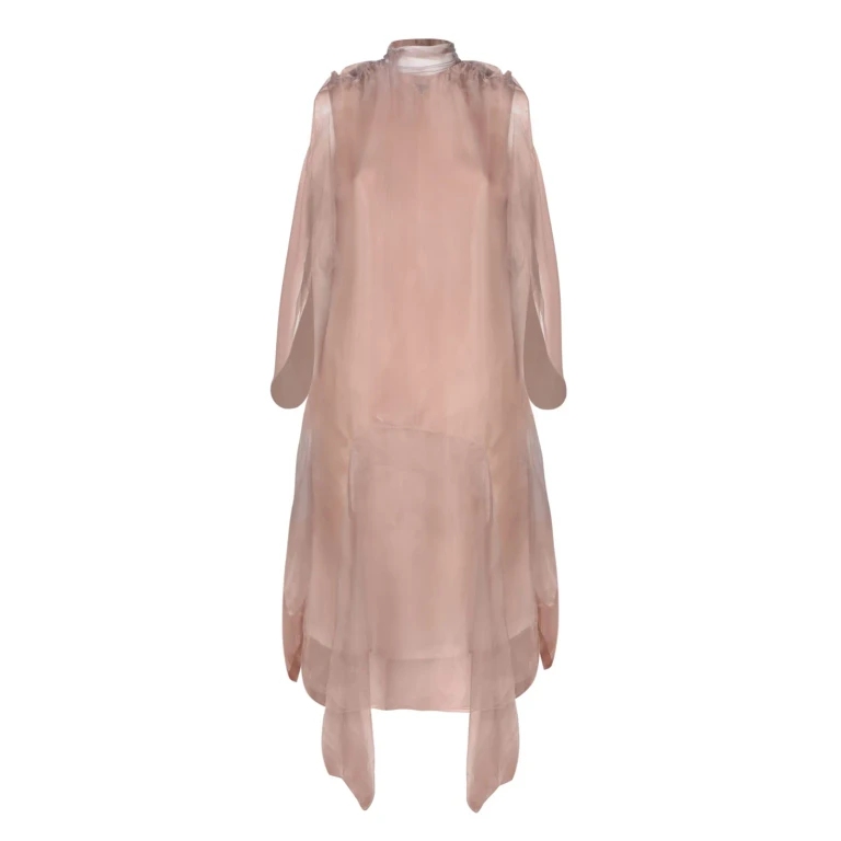 Prada Powder Pink Voile Dress