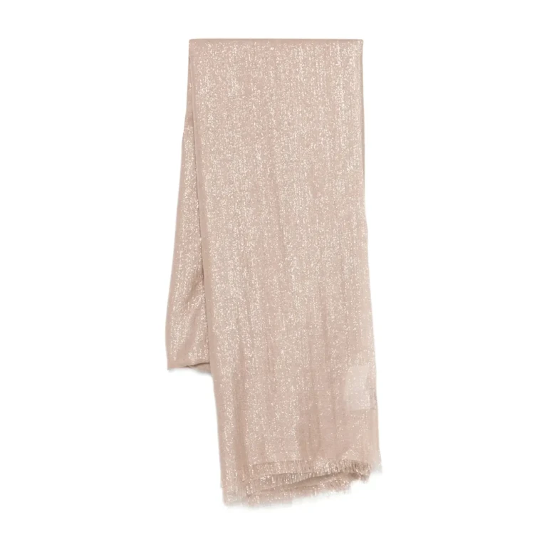 Brunello Cucinelli Fringed Sparkling Scarf