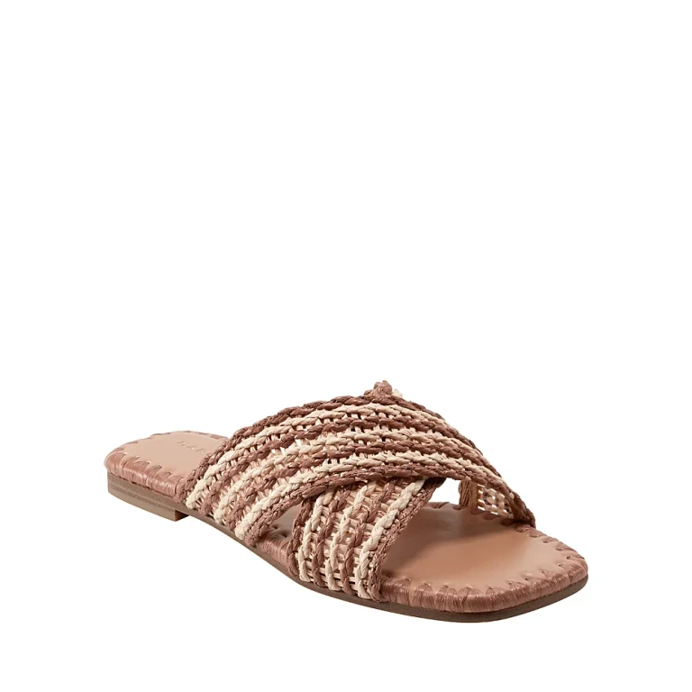Marc Fisher Ltd. Women's Nylie Square Toe Flat Sandals