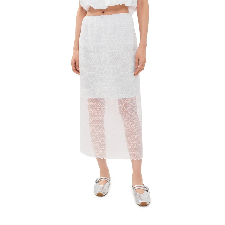 Cecilie Bahnsen Donna Skirt White 10