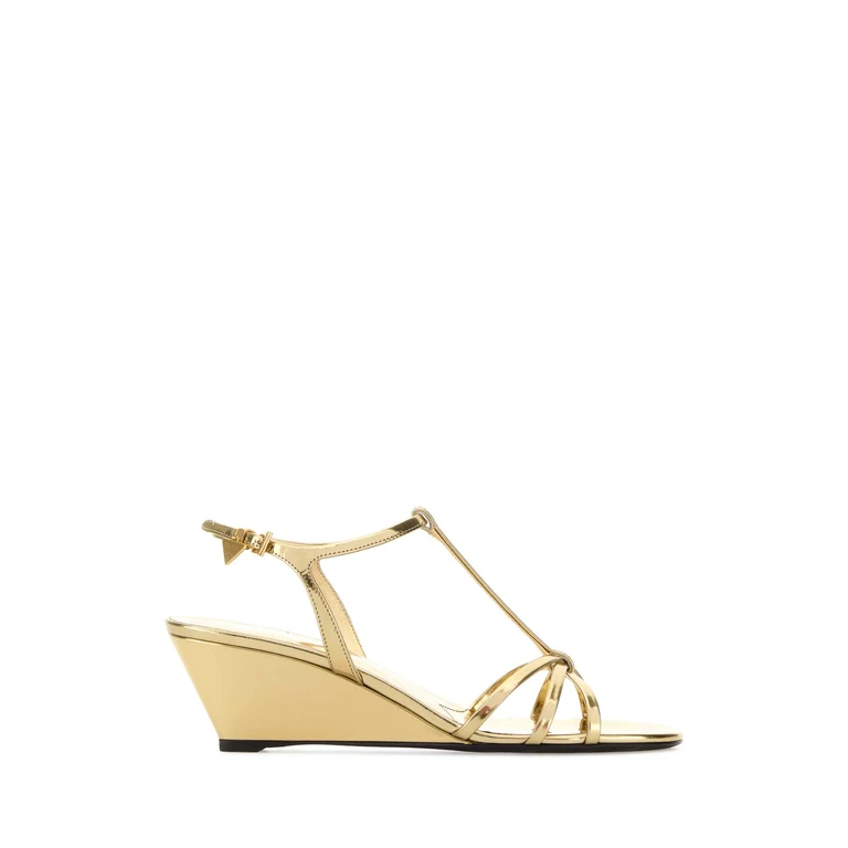 Prada Leather T-strap Sandals