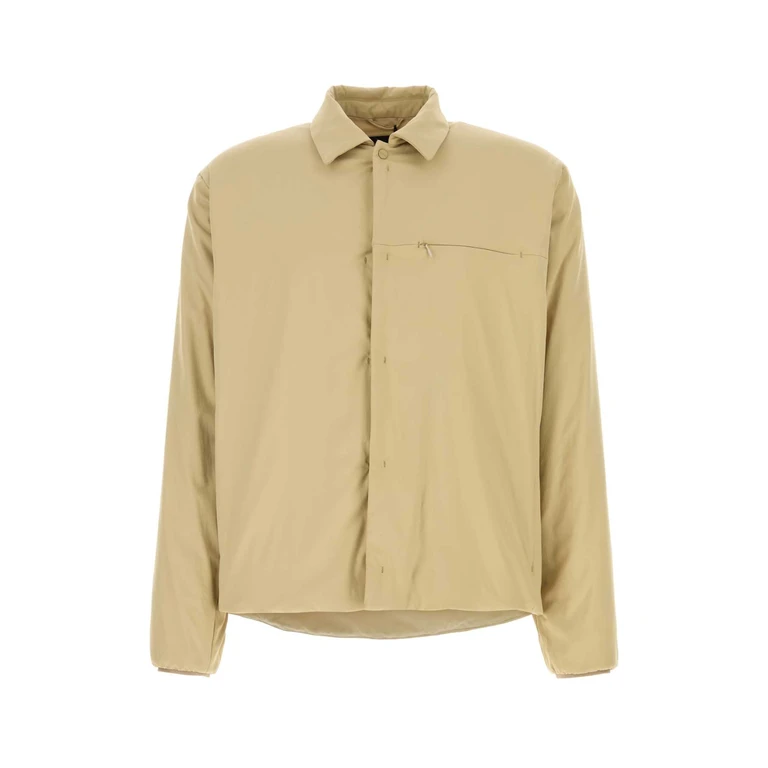 Beige Nylon Padded Jacket Cammello Giubbini - Men