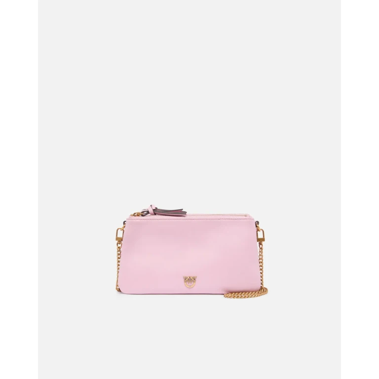 Pinko - Petit sac à bandoulière Mini Double Bag en cuir