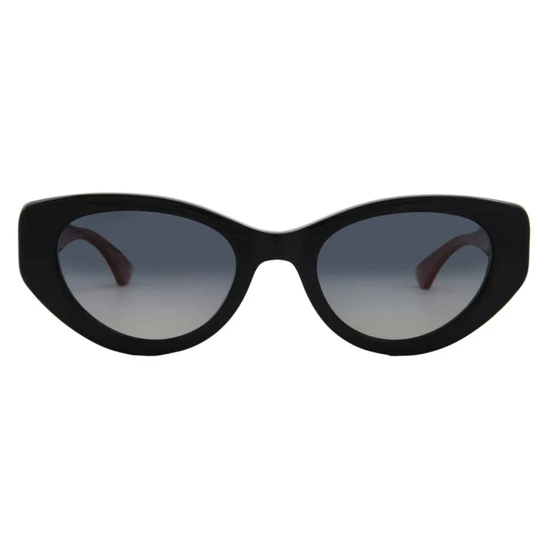 Gucci Polarized Grey Gradient Cat Eye Ladies Sunglasses GG1862S 005 52