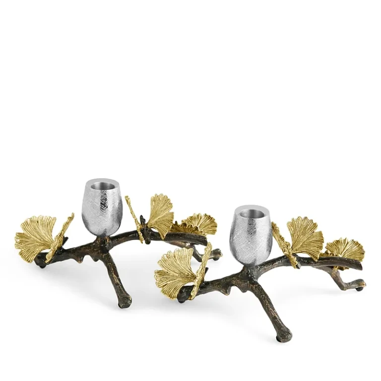 Michael Aram Butterfly Ginkgo Candleholder, Set of 2