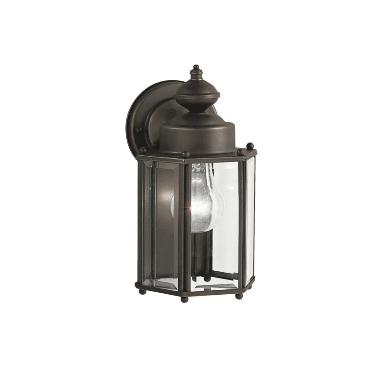 Outdoor 1-Light 10.25" Small Wall Light in Olde Bronze