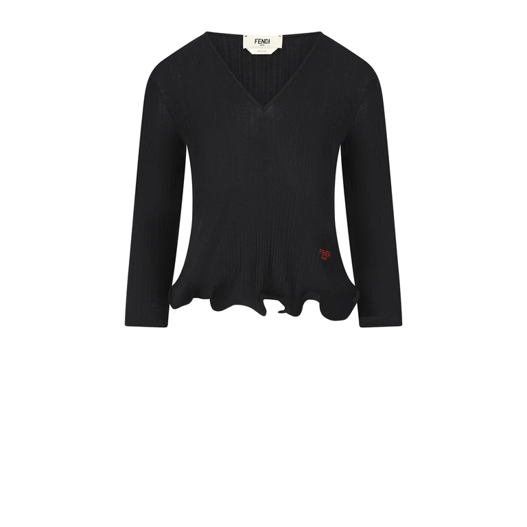 Fendi T-Shirts And Polos Black - Women