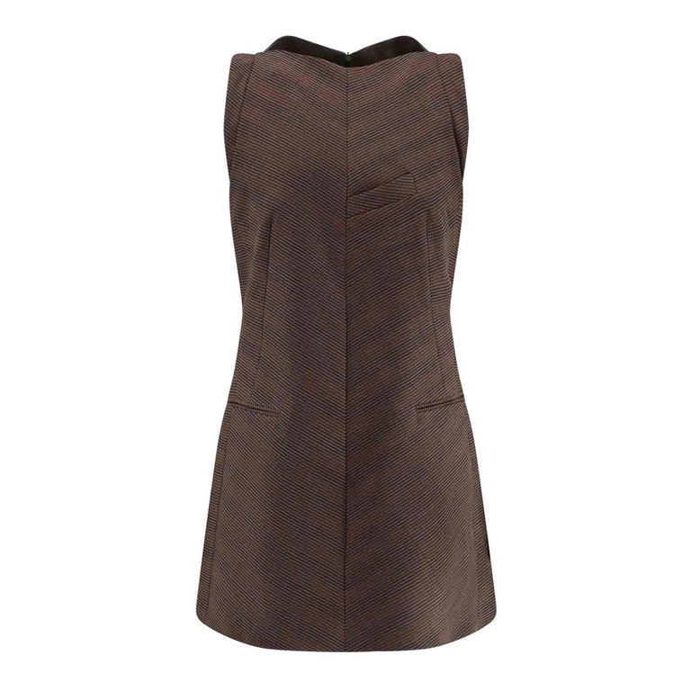 MM6 Maison Margiela Wool Blend Short Dress