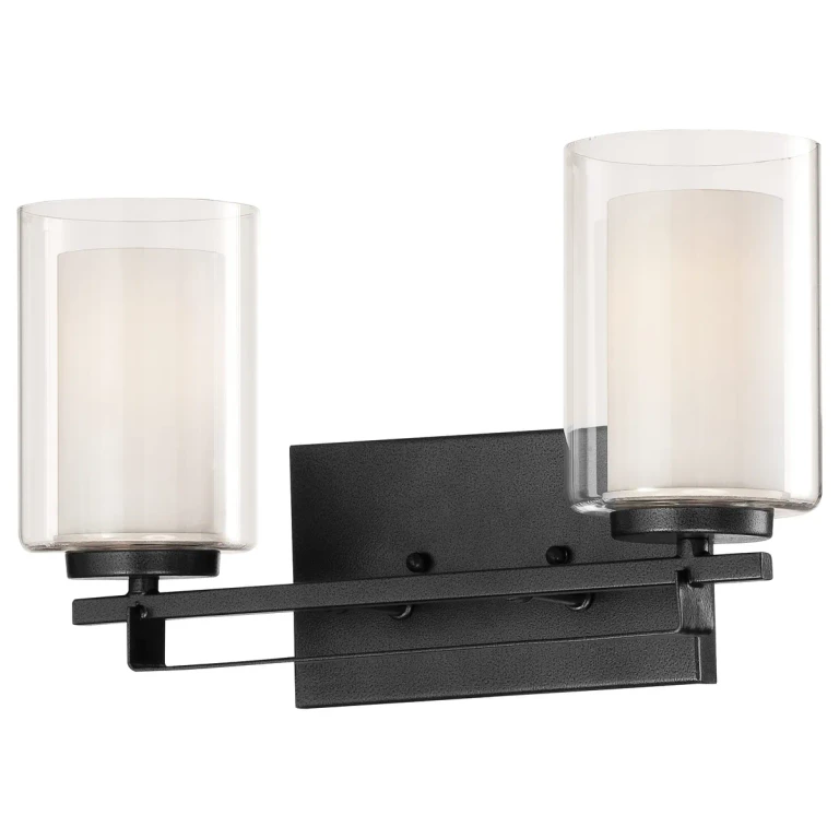 Parsons Studio 2-Light Bathroom Vanity Light in Sand Coal