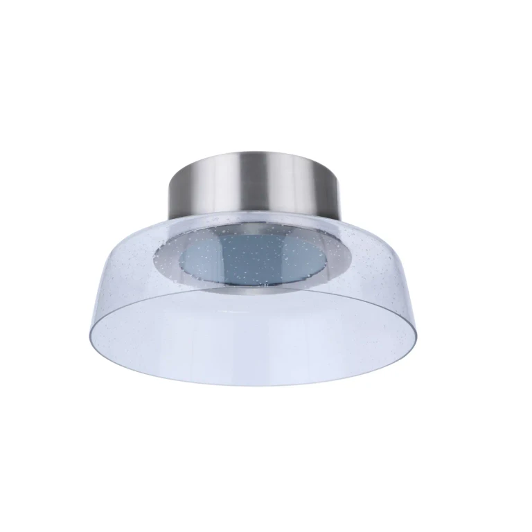 Brushed Polished Nickel LED Flushmount from the Centric Collection