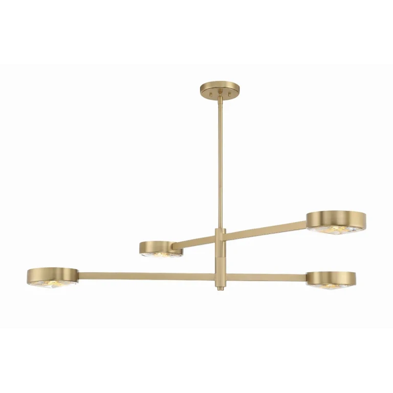 Orson 4-Light Chandelier in Modern Gold