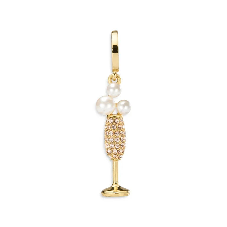 kate spade new york One in a Million Champagne Glass Charm