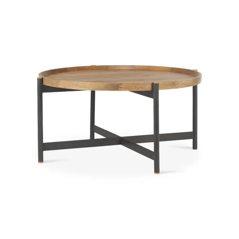 Marquisa Light Brown Wood Coffee Table