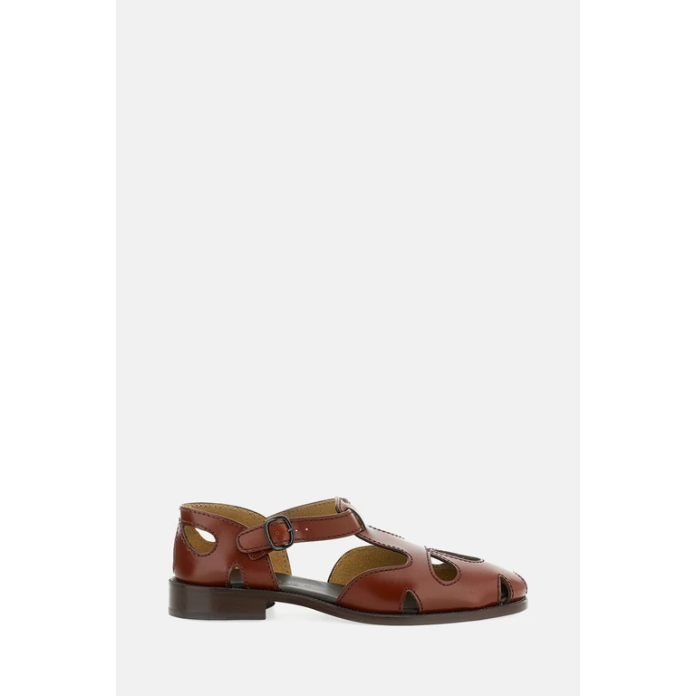 HEREU Sandals Leather Brown Calf - Women
