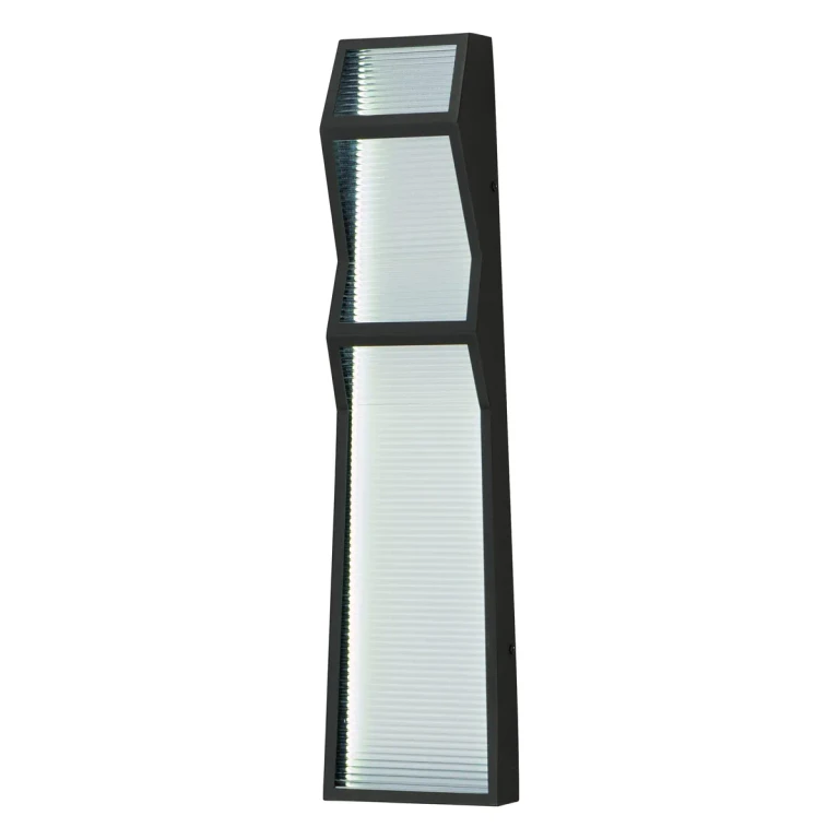 Black LED Outdoor Wall Sconce from the Totem Collection
