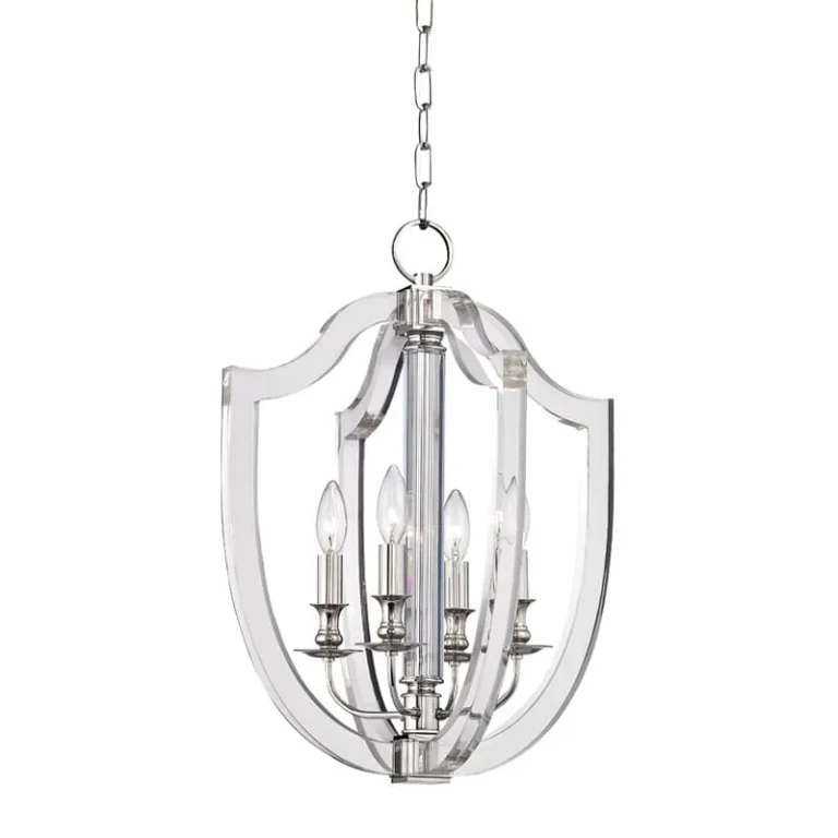 Arietta 4-Light 22" Pendant Light in Polished Nickel