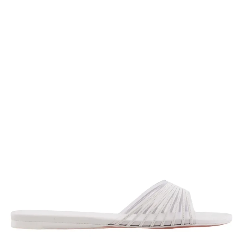 Amina Muaddi Mookie Leather Slides